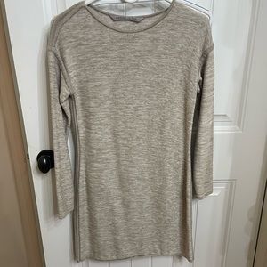 Athleta tan sweater dress